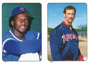 1985 O-Pee-Chee Stickers #41 / 227 Lee Smith / Mike Witt Front