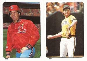 1985 O-Pee-Chee Stickers #144 / 330 Neil Allen / Carney Lansford Front