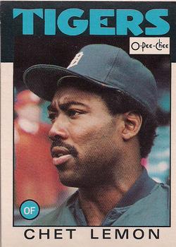 1986 O-Pee-Chee #160 Chet Lemon Front