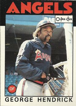 1986 O-Pee-Chee #190 George Hendrick Front