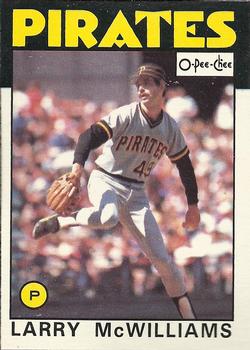 1986 O-Pee-Chee #204 Larry McWilliams Front