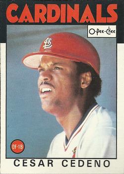 1986 O-Pee-Chee #224 Cesar Cedeno Front