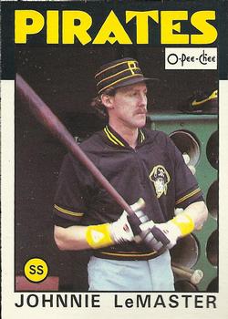 1986 O-Pee-Chee #289 Johnnie LeMaster Front