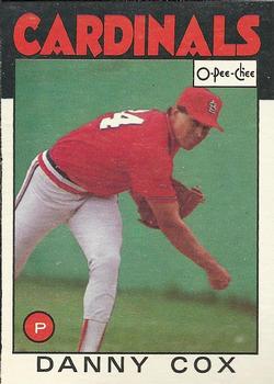 1986 O-Pee-Chee #294 Danny Cox Front