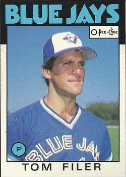 1986 O-Pee-Chee #312 Tom Filer Front