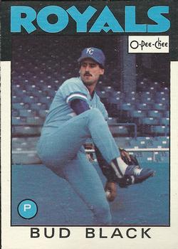 1986 O-Pee-Chee #319 Bud Black Front