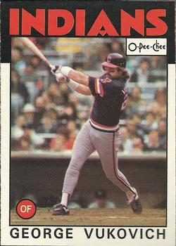 1986 O-Pee-Chee #337 George Vukovich Front