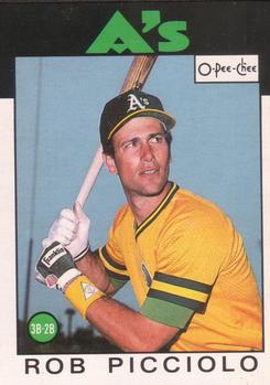 1986 O-Pee-Chee #3 Rob Picciolo Front