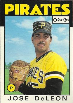 1986 O-Pee-Chee #75 Jose DeLeon Front