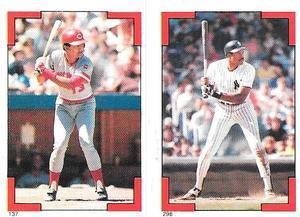 1986 O-Pee-Chee Stickers #137 / 298 Dave Concepcion / Dave Winfield Front