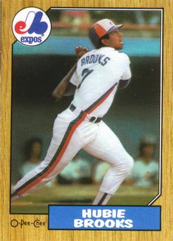 1987 O-Pee-Chee #3 Hubie Brooks Front