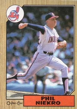 1987 O-Pee-Chee #6 Phil Niekro Front