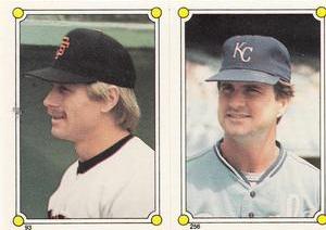 1987 O-Pee-Chee Stickers #93 / 256 Danny Gladden / Jim Sundberg Front