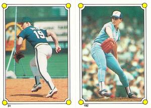 1987 Topps Stickers #31 / 192 Bill Doran / Jimmy Key Front