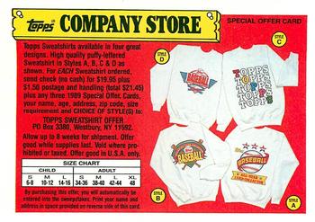 1989 Topps - Topps Company Store Baseball - Gallery | Trading Card Database