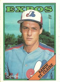 1988 O-Pee-Chee #279 Randy St. Claire Front