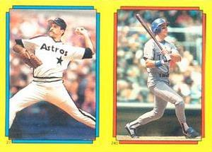 1988 O-Pee-Chee Stickers #27 / 240 Jim Deshaies / Pete O'Brien Front