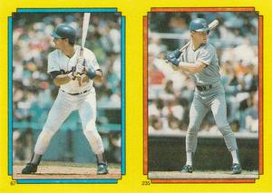 1988 Topps Stickers #67 / 235 Mike Scioscia / Steve Buechele Front