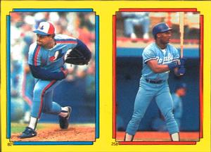 1988 Topps Stickers #82 / 258 Floyd Youmans / Bo Jackson Front