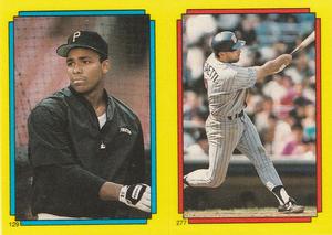 1988 Topps Stickers #129 / 277 Bobby Bonilla / Gary Gaetti Front