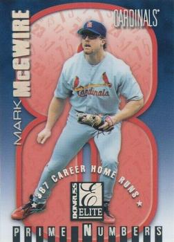 1998 Donruss Elite - Prime Numbers Samples #3b Mark McGwire Front