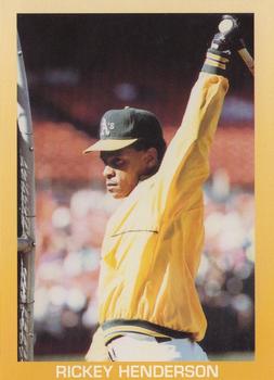 1990 Bay City Sluggers (unlicensed) #1 Rickey Henderson Front