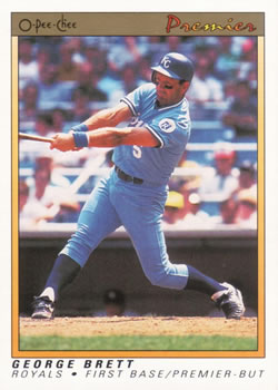 1991 O-Pee-Chee Premier #14 George Brett Front