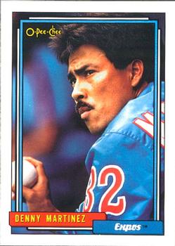 1992 O-Pee-Chee #15 Denny Martinez Front