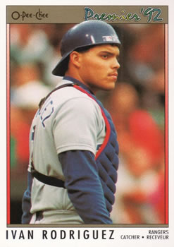 1992 O-Pee-Chee Premier #55 Ivan Rodriguez Front