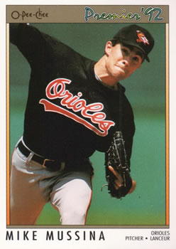 1992 O-Pee-Chee Premier #87 Mike Mussina Front