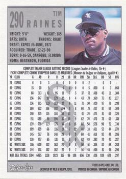 1993 O-Pee-Chee #290 Tim Raines Back