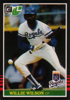 1985 Leaf #110 Willie Wilson Front