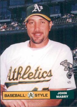 2002 Plumbers Union Oakland Athletics #10 John Mabry Front