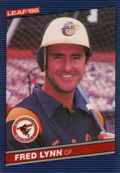 1986 Leaf #120 Fred Lynn Front