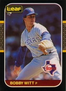 1987 Leaf #112 Bobby Witt Front