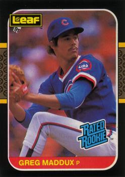 1987 Leaf #36 Greg Maddux Front