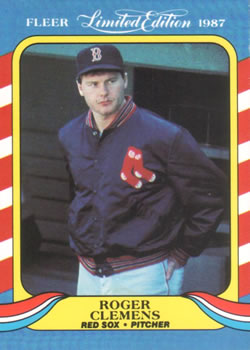 1987 Fleer Limited Edition #9 Roger Clemens Front
