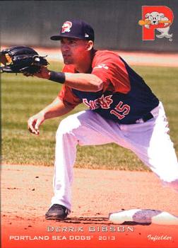 2013 Grandstand Portland Sea Dogs #NNO Derrik Gibson Front