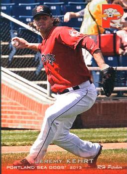 2013 Grandstand Portland Sea Dogs #NNO Jeremy Kehrt Front