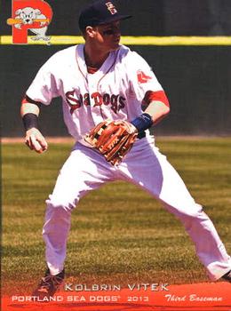 2013 Grandstand Portland Sea Dogs #NNO Kolbrin Vitek Front