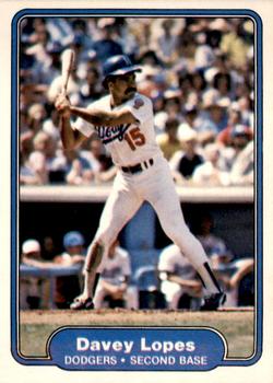 1982 Fleer #12 Davey Lopes Front