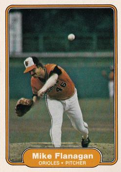 1982 Fleer #165 Mike Flanagan Front