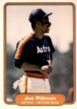 1982 Fleer #222 Joe Pittman Front