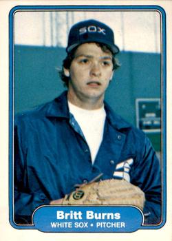 1982 Fleer #339 Britt Burns Front