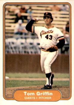 1982 Fleer #389 Tom Griffin Front