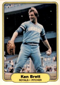 1982 Fleer #406 Ken Brett Front