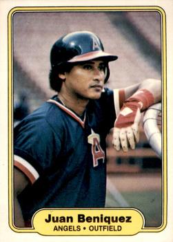 1982 Fleer #452 Juan Beniquez Front