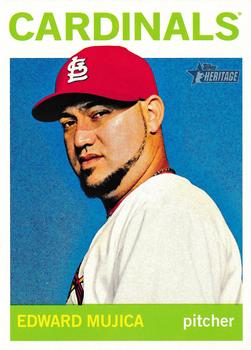 2013 Topps Heritage High Number #H540 Edward Mujica Front