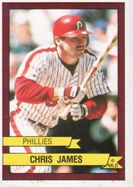 1989 Panini Stickers #156 Chris James Front