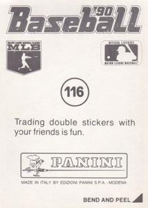 1990 Panini Stickers #116 Brian Harper Back